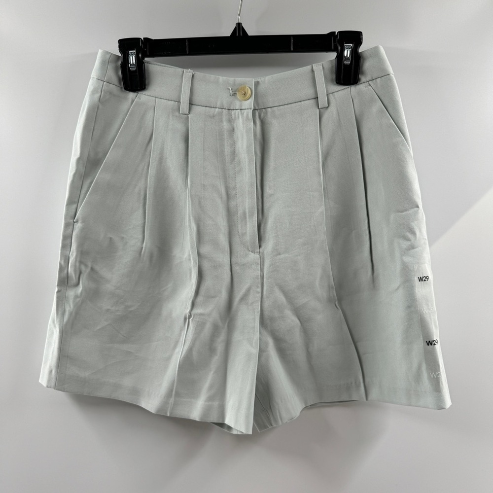 Calvin Klein Soft Twill Relaxed Trousers in Light Mint/Seafoam Green – Size 29